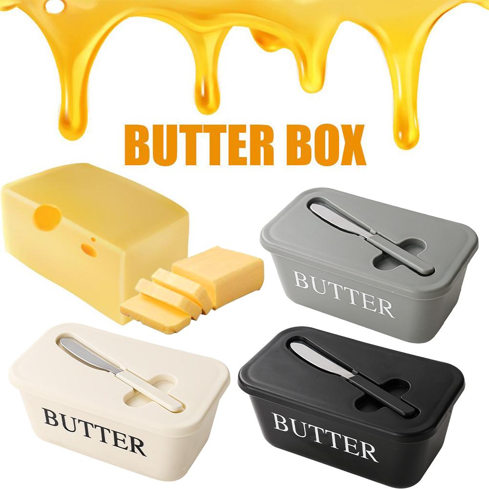 Kitchen Gadgets Organizer - 뚜껑과 스프레더가 있는 PP 버터 접시,