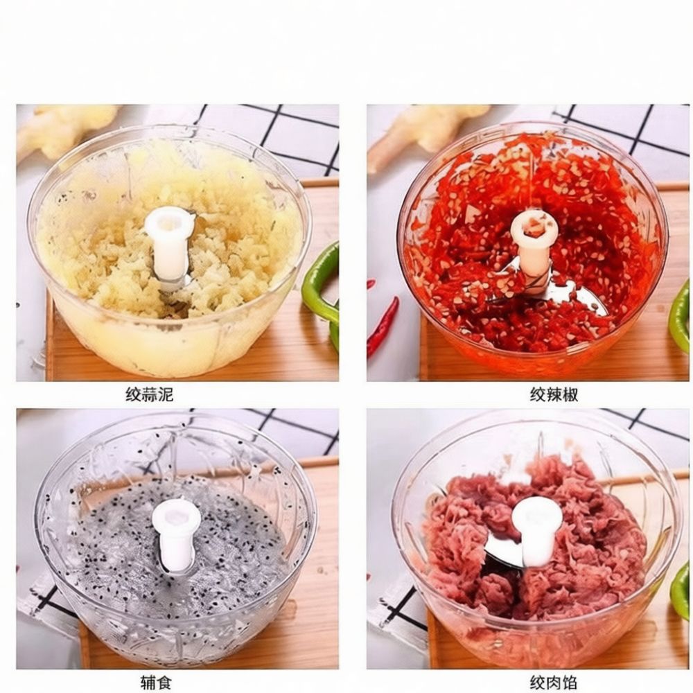 Kitchen Helper Gadgets - 수동 마늘 다지기, 다기능 식품 분쇄기,