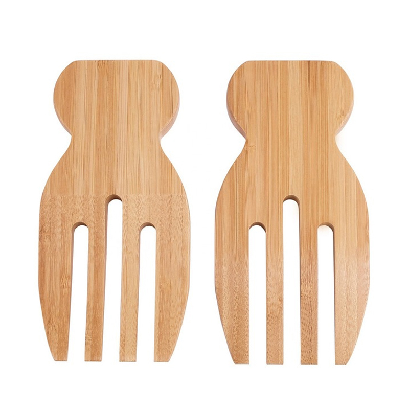 샐러드 손 대나무 샐러드 서버 대형 과일 파스타 샐러드 - Kitchen Helper Gadgets 리뷰 및 가격