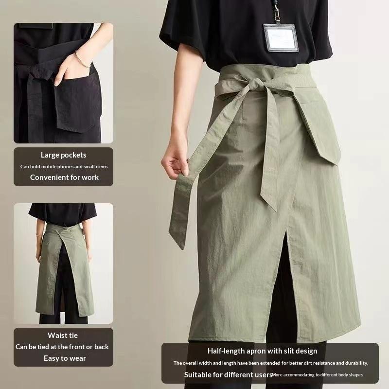 새로운 스플릿 레그 하프 바디 방수 앞치마 다기능 작업 - Kitchen Helper Gadgets 리뷰 및 가격