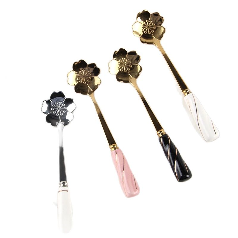 식기 커피 교반 숟가락 세라믹 손잡이 꽃 특종 스테인레 - Kitchen Gadgets Gold 리뷰 및 가격